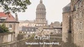  Presentation with rainy day - Audience pleasing slides consisting of basilica-of-our-lady backdrop and a coral colored foreground