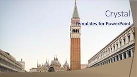  Presentation with health organisation during covid 19 - Beautiful PPT theme featuring basilica-of-saint-mark backdrop and a sky blue colored foreground