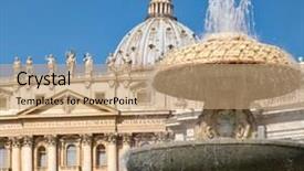  Presentation with vatican - Presentation theme enhanced with basilica of saint peter background and a coral colored foreground