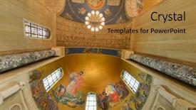  Presentation with roman catholic - Presentation having basilica of the national shrine background and a coral colored foreground