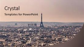  Presentation with paris - Presentation theme featuring basilica of the sacred heart background and a lemonade colored foreground