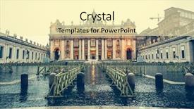  Presentation with peter - Theme featuring basilica vatican city rome italy background and a blonde colored foreground