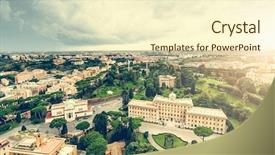  Presentation with vatican - Presentation theme consisting of basilica vatican city rome italy background and a cream colored foreground