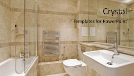  Presentation with marble - Amazing PPT layouts having basin towel - modern bathroom with marble backdrop and a coral colored foreground