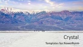  Presentation with north america - Amazing presentation theme having basins - badwater basin in death valley backdrop and a white colored foreground