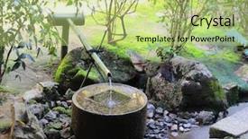  Presentation with ancient japan - Cool new PPT layouts with basins - unique ancient wash-basin of stone backdrop and a mint green colored foreground