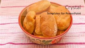  Presentation with full score - Presentation enhanced with basket-full-of-pirogies background and a yellow colored foreground