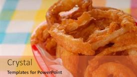  Presentation with deep - Colorful presentation enhanced with basket-of-freshly-made-deep backdrop and a  colored foreground