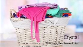  Presentation with room - Amazing slide deck having basket on table in room backdrop and a soft green colored foreground