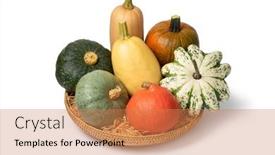  Presentation with autumn - PPT theme enhanced with basket-with-a-variation background and a  colored foreground