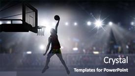  Presentation with game - Amazing presentation having basketball - it is game time mixed backdrop and a dark gray colored foreground
