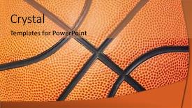  Presentation with tournament - Audience pleasing PPT theme consisting of basketball background backdrop and a gold colored foreground