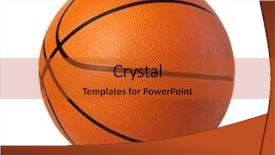  Presentation with basketball - Amazing PPT layouts having basketball ball isolated on white backdrop and a red colored foreground