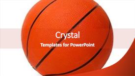  Presentation with basketball - PPT layouts having basketball ball isolated on white background and a  colored foreground