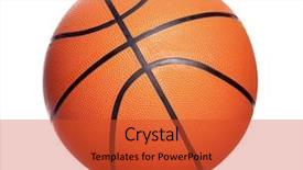  Presentation with basketball basketball hoop sport ball - Cool new PPT layouts with basketball ball isolated on white backdrop and a  colored foreground