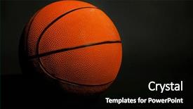  Presentation with basketball basketball hoop sport ball - Theme with basketball ball on black background background and a  colored foreground