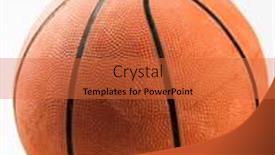  Presentation with ball sports - Audience pleasing slide deck consisting of basketball-ball-over-white-background backdrop and a red colored foreground