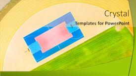  Presentation with basketball court - Presentation consisting of basketball-court-on-stadium background and a blonde colored foreground