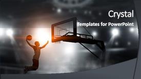  Presentation with game - Cool new slides with basketball designing basketball plays - it is game time mixed backdrop and a dark gray colored foreground