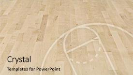  Presentation with basketball court - Presentation theme enhanced with basketball floor background and a lemonade colored foreground