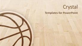  Presentation with basketball court - Audience pleasing presentation consisting of basketball floor backdrop and a lemonade colored foreground