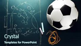  Presentation with basketball - Cool new presentation with scheme basketball game on blackboard background backdrop and a navy blue colored foreground