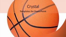  Presentation with isolated paw prints over white - Slide set enhanced with basketball isolated over white background background and a  colored foreground