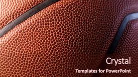  Presentation with skin - Audience pleasing slides consisting of basketball skin texture backdrop and a wine colored foreground