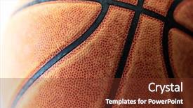  Presentation with life cycle assessment - Presentation theme featuring basketball well used real life background and a tawny brown colored foreground