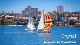  Presentation with manly - Audience pleasing slides consisting of baskets beach near manly sydney backdrop and a teal colored foreground