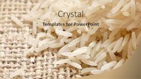  Presentation with rice - Colorful presentation theme enhanced with basmati rice in a heap backdrop and a lemonade colored foreground