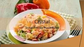  Presentation with capsicum - Slides enhanced with basmati-rice-with-capsicum background and a yellow colored foreground