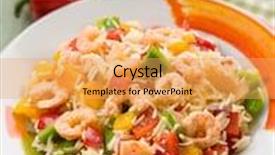  Presentation with capsicum - Amazing theme having basmati rice with capsicum backdrop and a yellow colored foreground