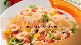  Presentation with capsicum - Beautiful PPT theme featuring basmati-rice-with-capsicum backdrop and a yellow colored foreground