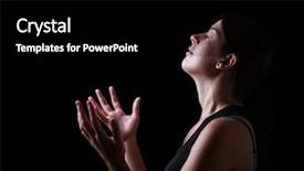  Presentation with faithful - Slide deck enhanced with bass clef - low key of a faithful background and a black colored foreground