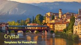  Presentation with bassano - Presentation with bassano-del-grappa-veneto-italy background and a tawny brown colored foreground