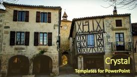  Presentation with beautiful houses - Colorful presentation enhanced with bastide and it is classified backdrop and a tawny brown colored foreground