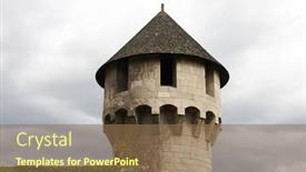  Presentation with ivy - Presentation featuring bastion-of-a-castle background and a tawny brown colored foreground