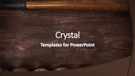  Presentation with vintage baseball - PPT layouts having bat - old vintage baseball background background and a tawny brown colored foreground