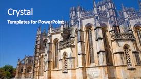  Presentation with world heritage sites - Amazing presentation having batalha cathedral world heritage near backdrop and a ocean colored foreground