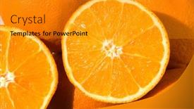  Presentation with waiting - Cool new presentation theme with batch-of-fresh-juicy-oranges backdrop and a gold colored foreground