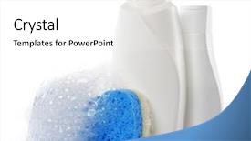  Presentation with accessories - Audience pleasing slide deck consisting of bath accessories backdrop and a white colored foreground