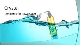  Presentation with mineral - Cool new presentation with bath accessory in water backdrop and a white colored foreground