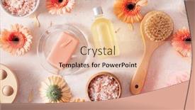  Presentation with natural products - Presentation design featuring bath-and-body-care-products background and a lemonade colored foreground