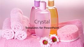  Presentation with shampoo - Colorful PPT layouts enhanced with little chickens isolated on white backdrop and a cream colored foreground