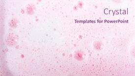  Presentation with foam - Beautiful slide set featuring bath-foam-close-up-bubble backdrop and a pink colored foreground
