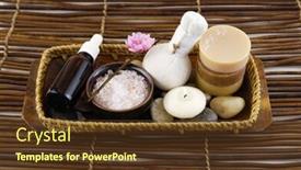  Presentation with relaxation - Cool new theme with bath-relaxation-and-body-treatment backdrop and a tawny brown colored foreground