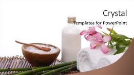  Presentation with relaxation - Presentation theme consisting of bath relaxation and body treatment background and a white colored foreground