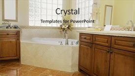  Presentation with roman - Cool new PPT theme with bath roman - beautiful bathroom backdrop and a soft green colored foreground