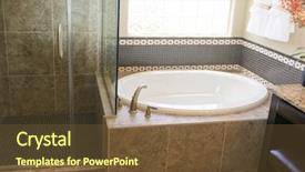  Presentation with roman - Colorful PPT layouts enhanced with bath roman - modern shower and bathroom backdrop and a  colored foreground